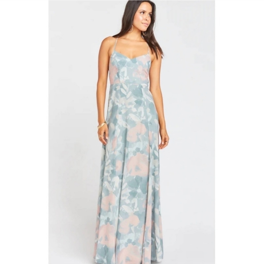Show Me‎ Your Mumu Godshaw Goddess Gown In Sage I Do Floral Dress - Picture 4 of 14